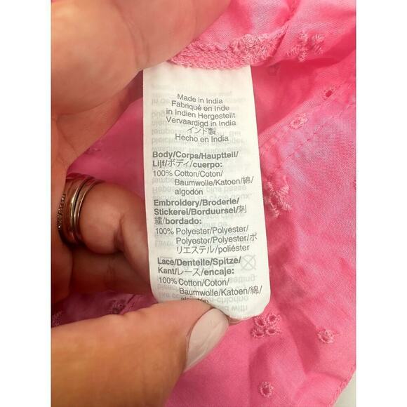 J. Crew Long-sleeve ruffle shirt in floral eyelet - Picture 9 of 9